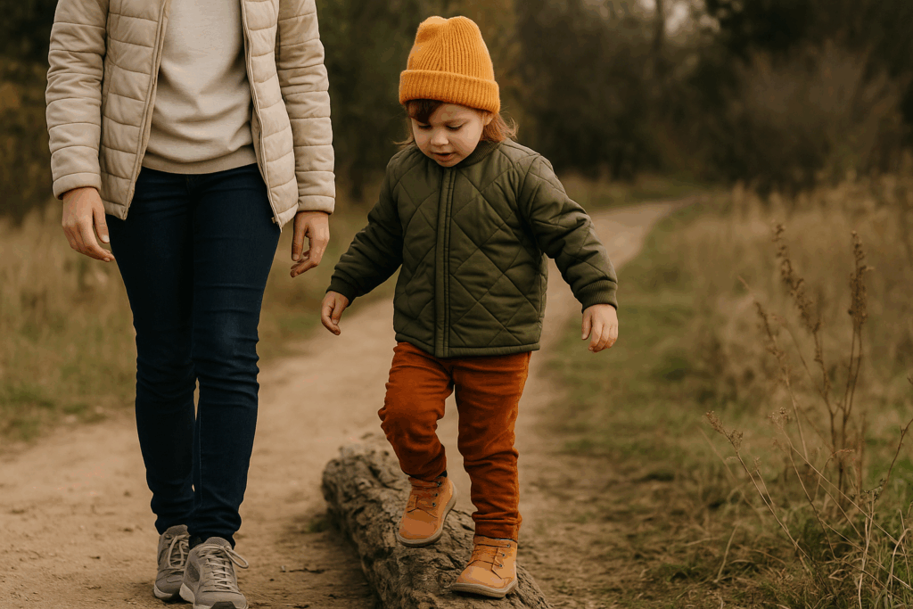 kind-balanciert-auf-baumstamm-bewegungsbeduerfnis