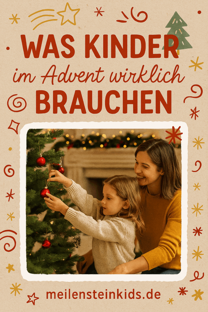 Kind schmückt Tannenbaum mit seiner Mama entspannte Adventszeit mit der Familie